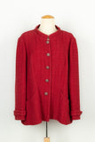 Chanel Red Tweed Jacket – Cotton & Silk Lining | Bags Junction