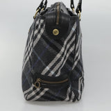 Burberry Blue Label Blue Wool Tote Bag ( )