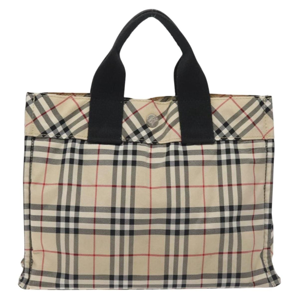 Burberry Nova Check Beige Nylon Tote Bag ( )