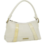 Burberry White Leather Shoulder Bag ( )