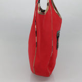 Burberry Nova Check Red Canvas Tote Bag ( )