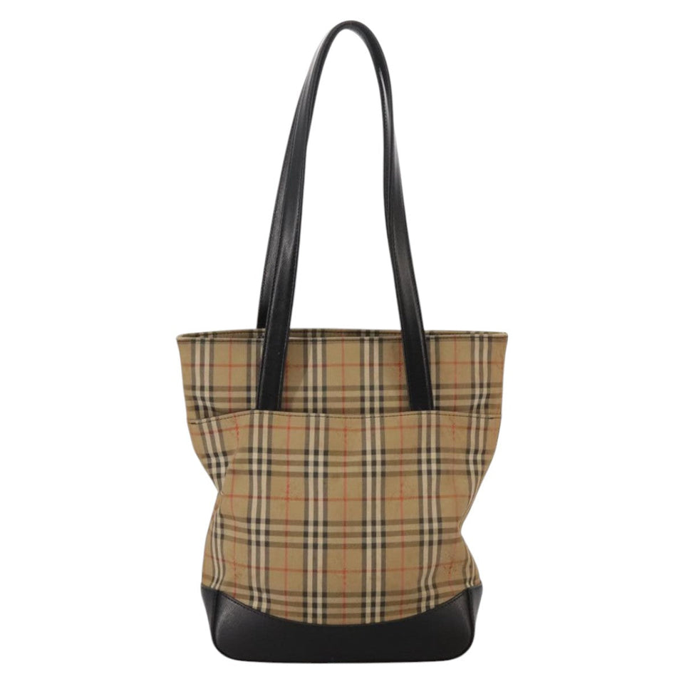 Burberry Nova Check Beige Canvas Tote Bag ( )