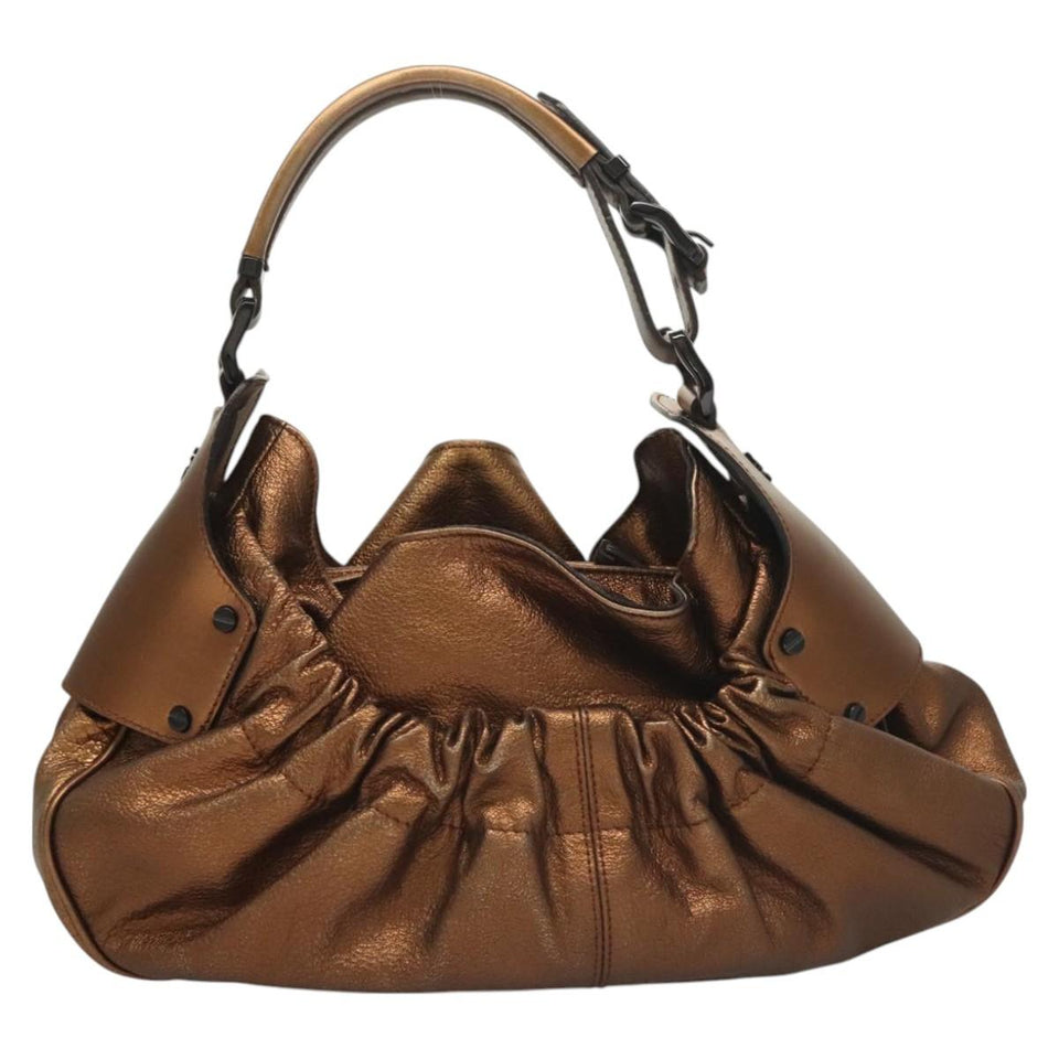 Burberry Woodbury Brown Leather Shoulder Bag ( )