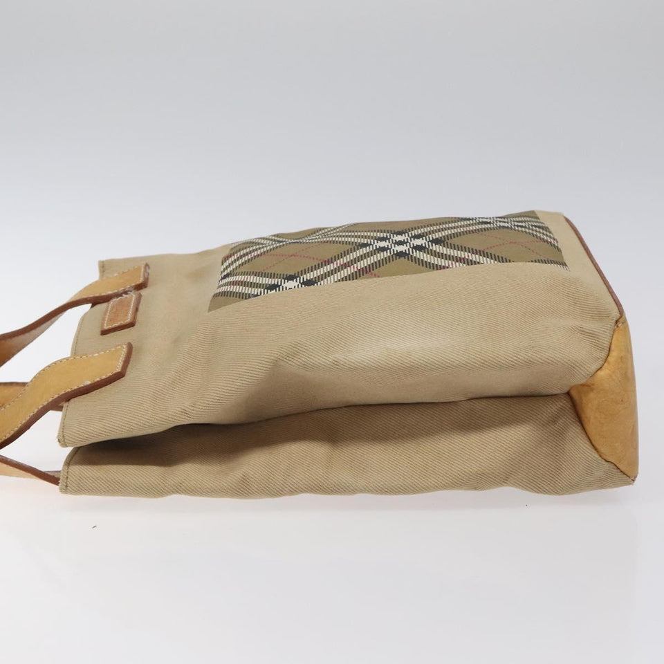 Burberry Nova Check Brown Canvas Handbag ( )