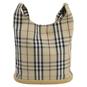 Burberry Nova Check Beige Canvas Shoulder Bag ( )