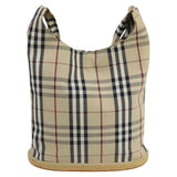 Burberry Nova Check Beige Canvas Shoulder Bag ( )