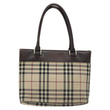 Burberry Nova Check Beige Canvas Handbag ( )