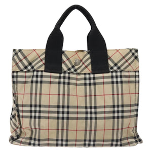 Burberry Nova Check Beige Nylon Tote Bag ( )