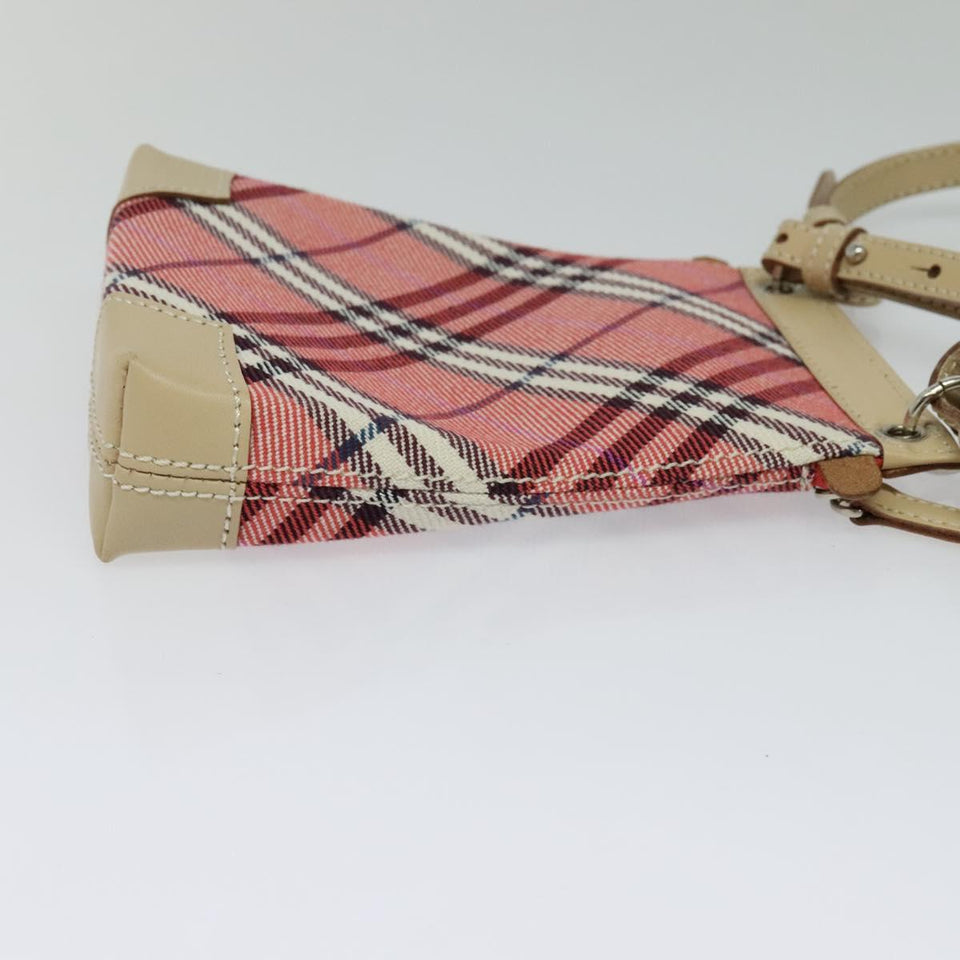 Burberry Blue Label Pink Canvas Shoulder Bag ( )