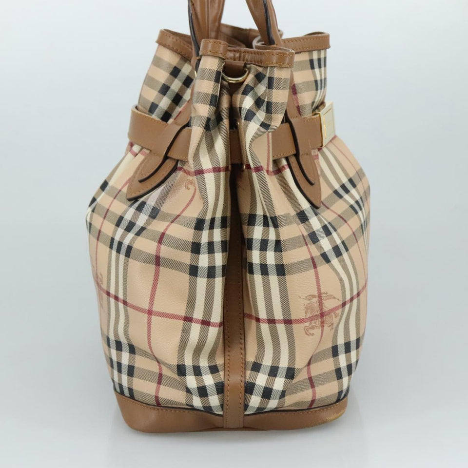 Burberry Nova Check Beige Canvas Tote Bag ( )