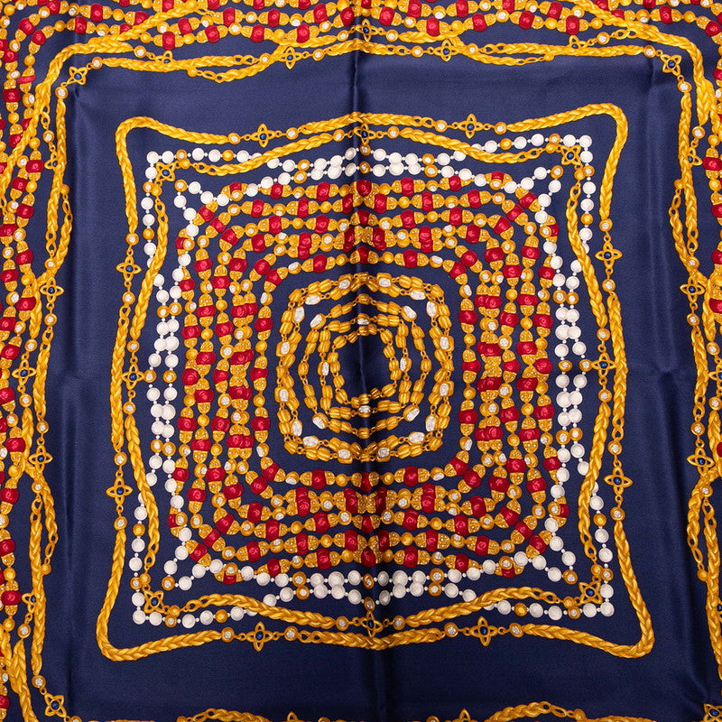 Chanel Jewelry Pattern Silk Scarf