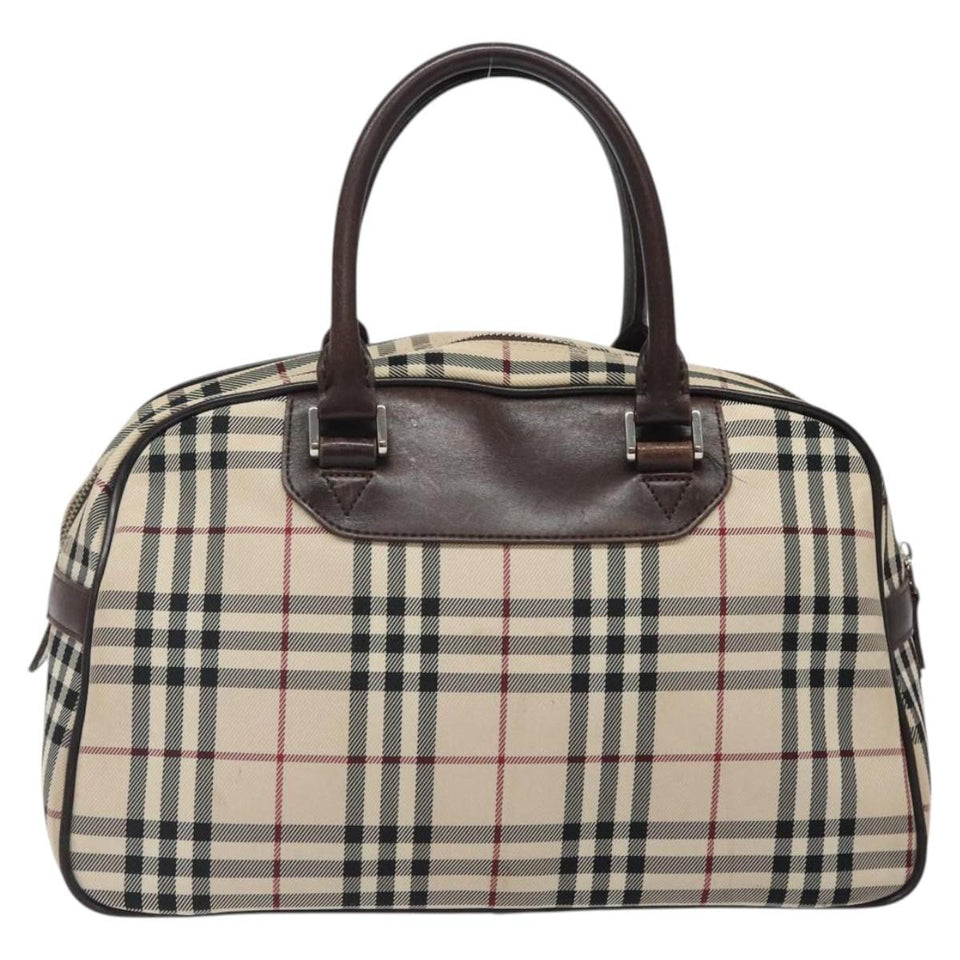 Burberry Nova Check Beige Canvas Handbag ( )