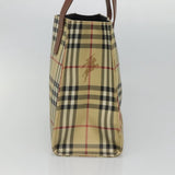 Burberry Nova Check Beige Canvas Tote Bag ( )