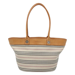 Burberry White Canvas Shoulder Bag ( )