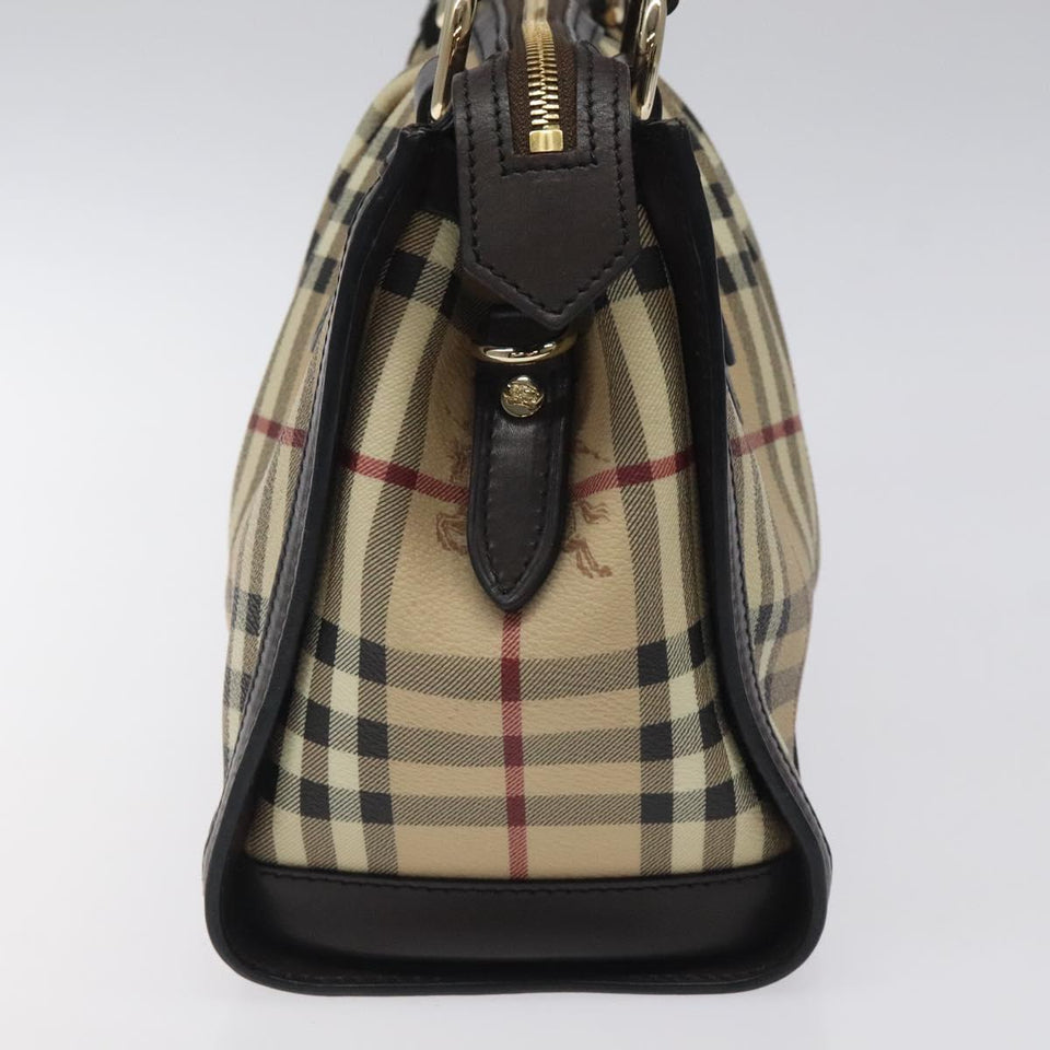 Burberry Nova Check Beige Canvas Handbag ( )