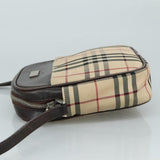 Burberry Nova Check Beige Canvas Shoulder Bag ( )