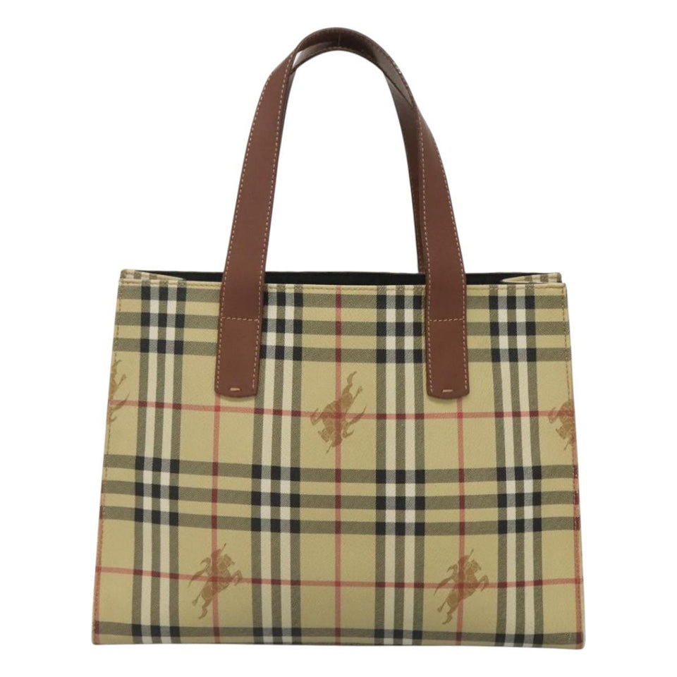 Burberry Nova Check Beige Canvas Tote Bag ( )