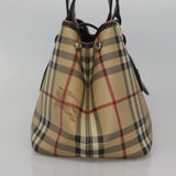 Burberry Nova Check Beige Canvas Tote Bag ( )