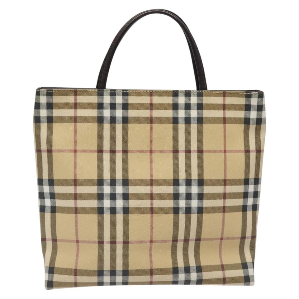Burberry Nova Check Beige Canvas Handbag ( )
