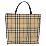 Burberry Nova Check Beige Canvas Handbag ( )