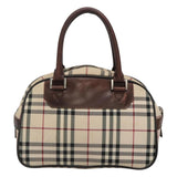 Burberry Nova Check Beige Canvas Handbag ( )