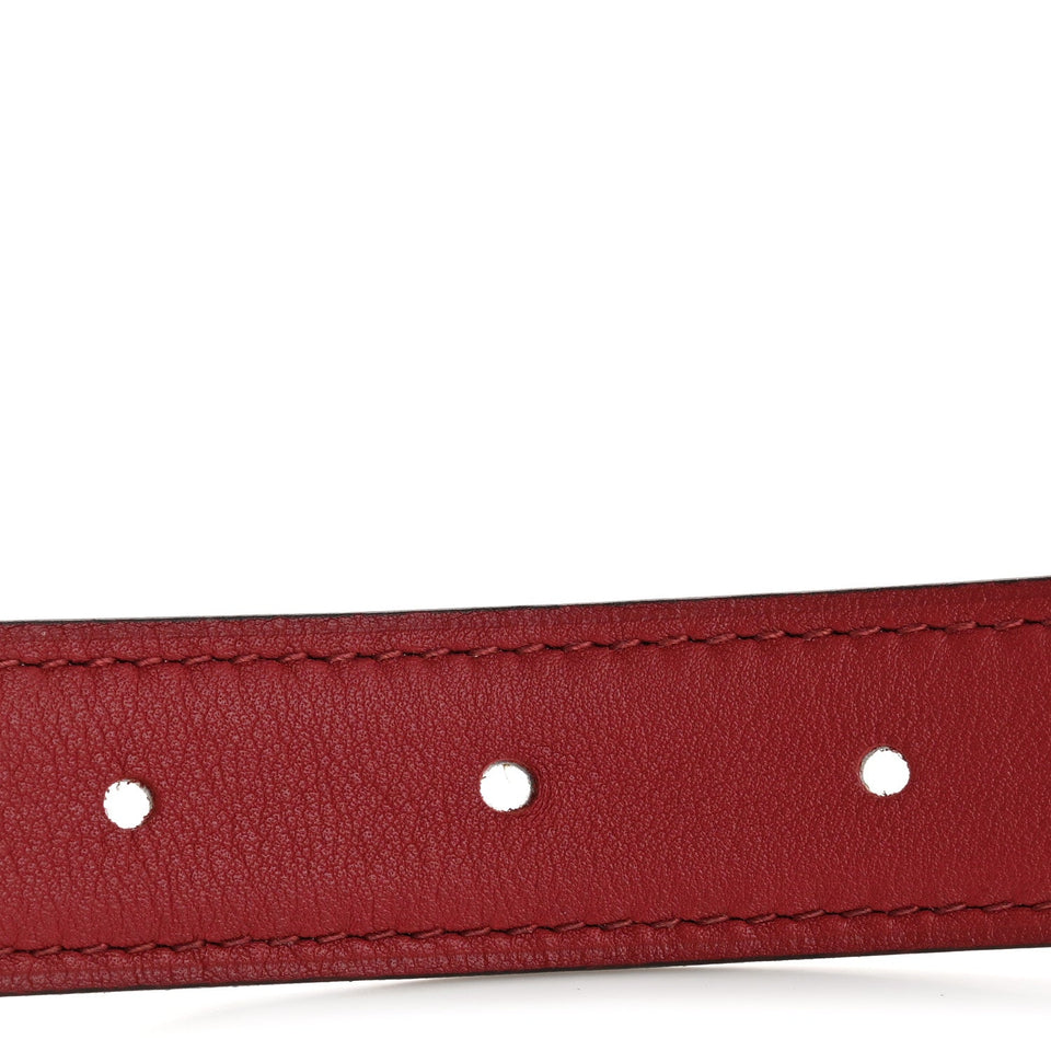 Hermes Epsom Swift 24mm Sydney Belt 80 32 Nata Rouge H