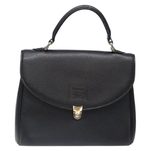 Burberry Triple Loving Heart Black Leather Handbag ( )