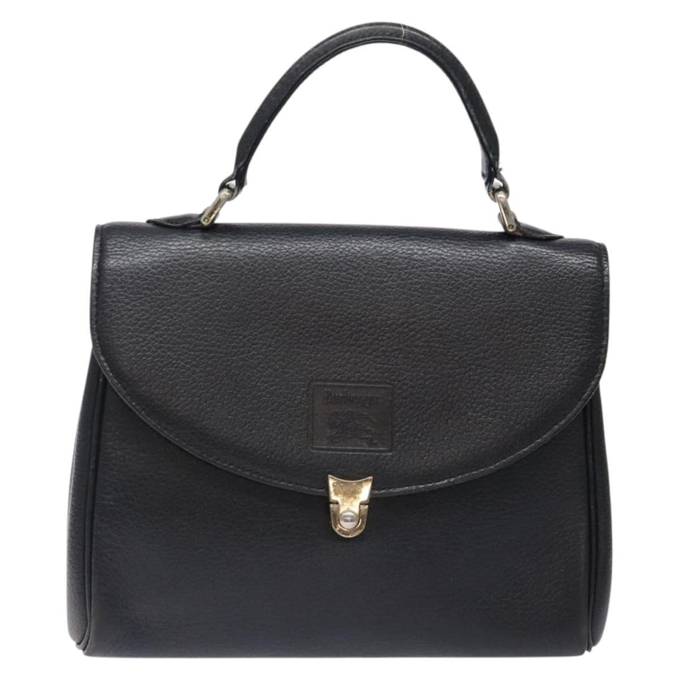 Burberry Triple Loving Heart Black Leather Handbag ( )