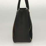 Burberry Nova Check Black Wool Handbag ( )
