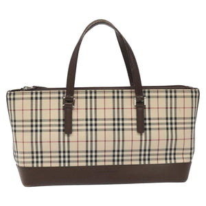 Burberry Nova Check Beige Canvas Tote Bag ( )