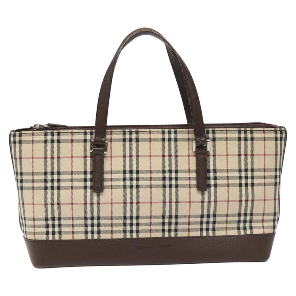 Burberry Nova Check Beige Canvas Tote Bag ( )
