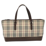 Burberry Nova Check Beige Canvas Tote Bag ( )