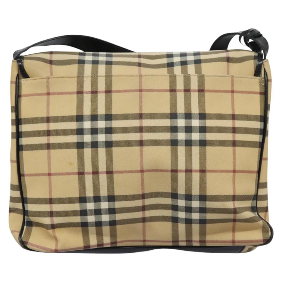 Burberry Nova Check Beige Canvas Shoulder Bag ( )
