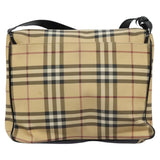 Burberry Nova Check Beige Canvas Shoulder Bag ( )