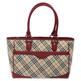 Burberry Nova Check Beige Canvas Tote Bag ( )