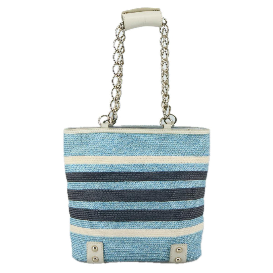 Burberry Blue Wicker Shoulder Bag ( )
