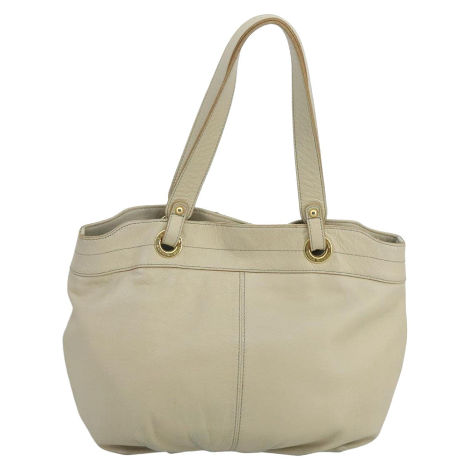 Burberry Beige Leather Tote Bag ( )