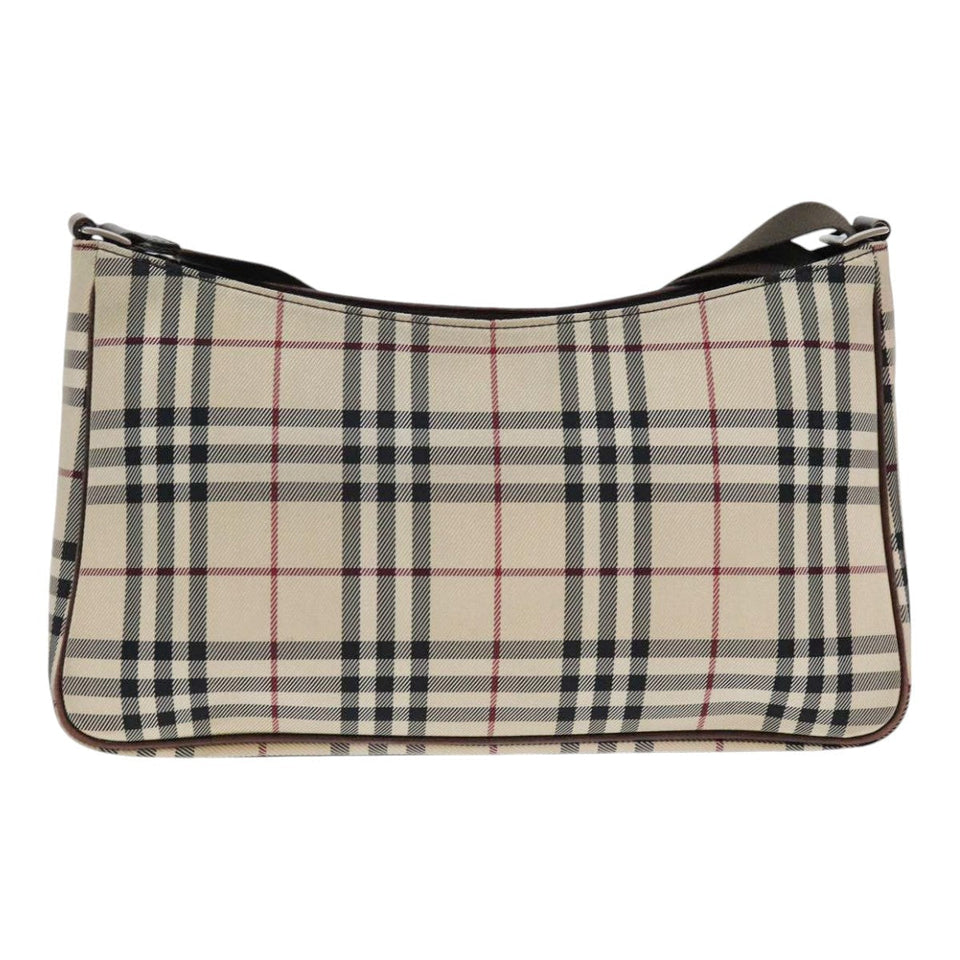 Burberry Nova Check Beige Synthetic Shoulder Bag ( )