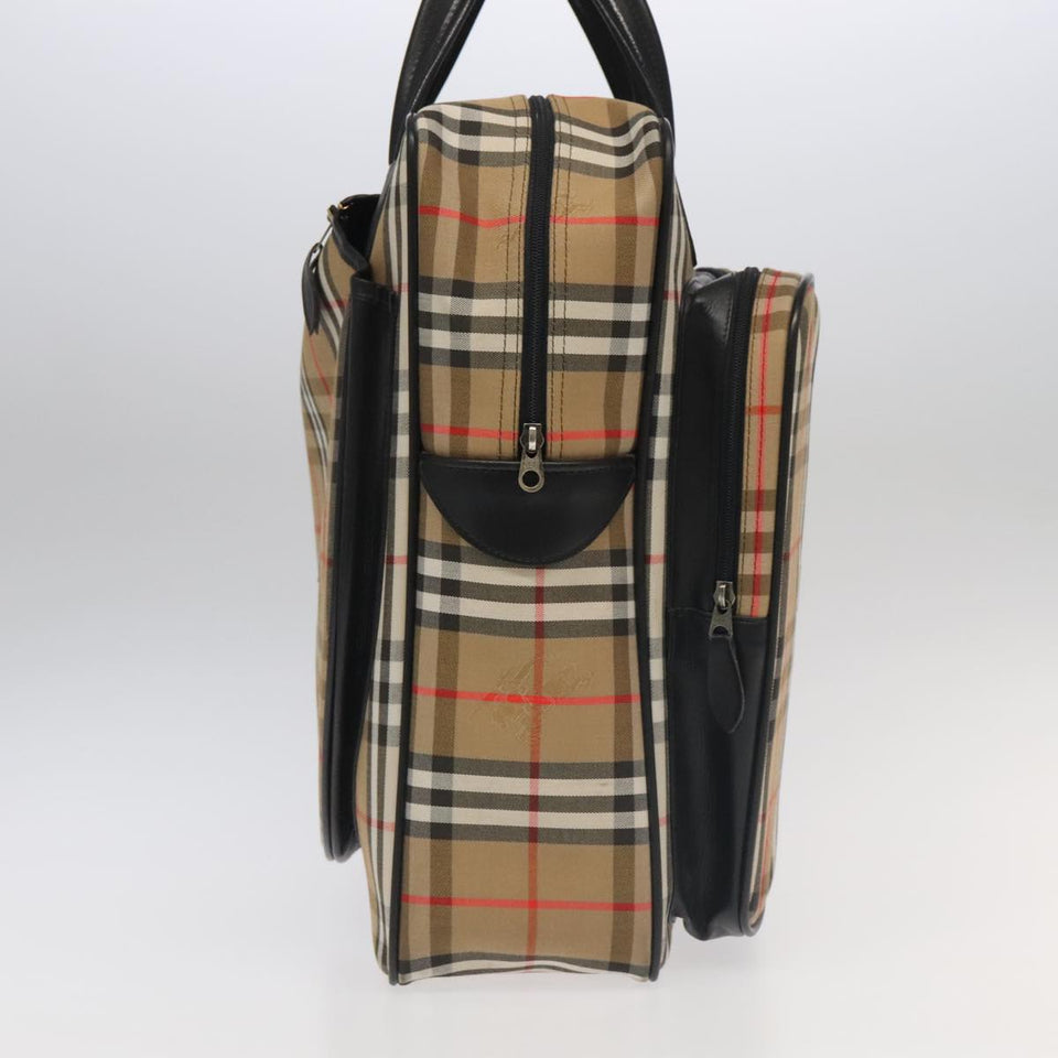 Burberry Nova Check Beige Canvas Handbag ( )