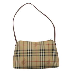 Burberry Haymarket Beige Canvas Shoulder Bag ( )