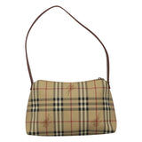 Burberry Haymarket Beige Canvas Shoulder Bag ( )