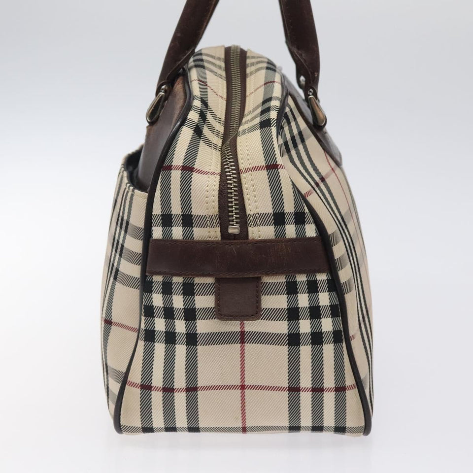 Burberry Nova Check Beige Canvas Handbag ( )