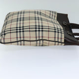Burberry Nova Check Beige Canvas Handbag ( )