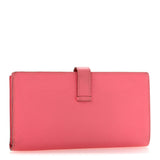 Hermes Epsom Bearn Gusset Wallet Rose Azalee