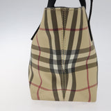 Burberry Nova Check Beige Canvas Handbag ( )