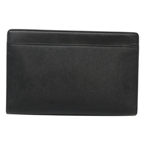 Burberry Black Leather Clutch Bag ( )