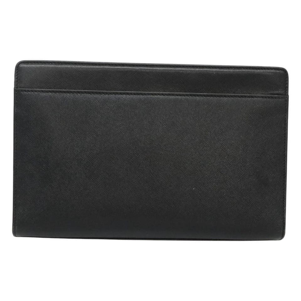 Burberry Black Leather Clutch Bag ( )