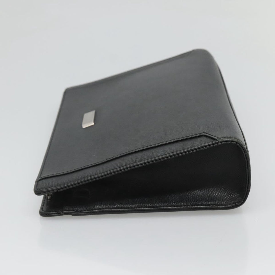 Burberry Black Leather Clutch Bag ( )
