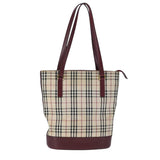 Burberry Nova Check Beige Canvas Handbag ( )