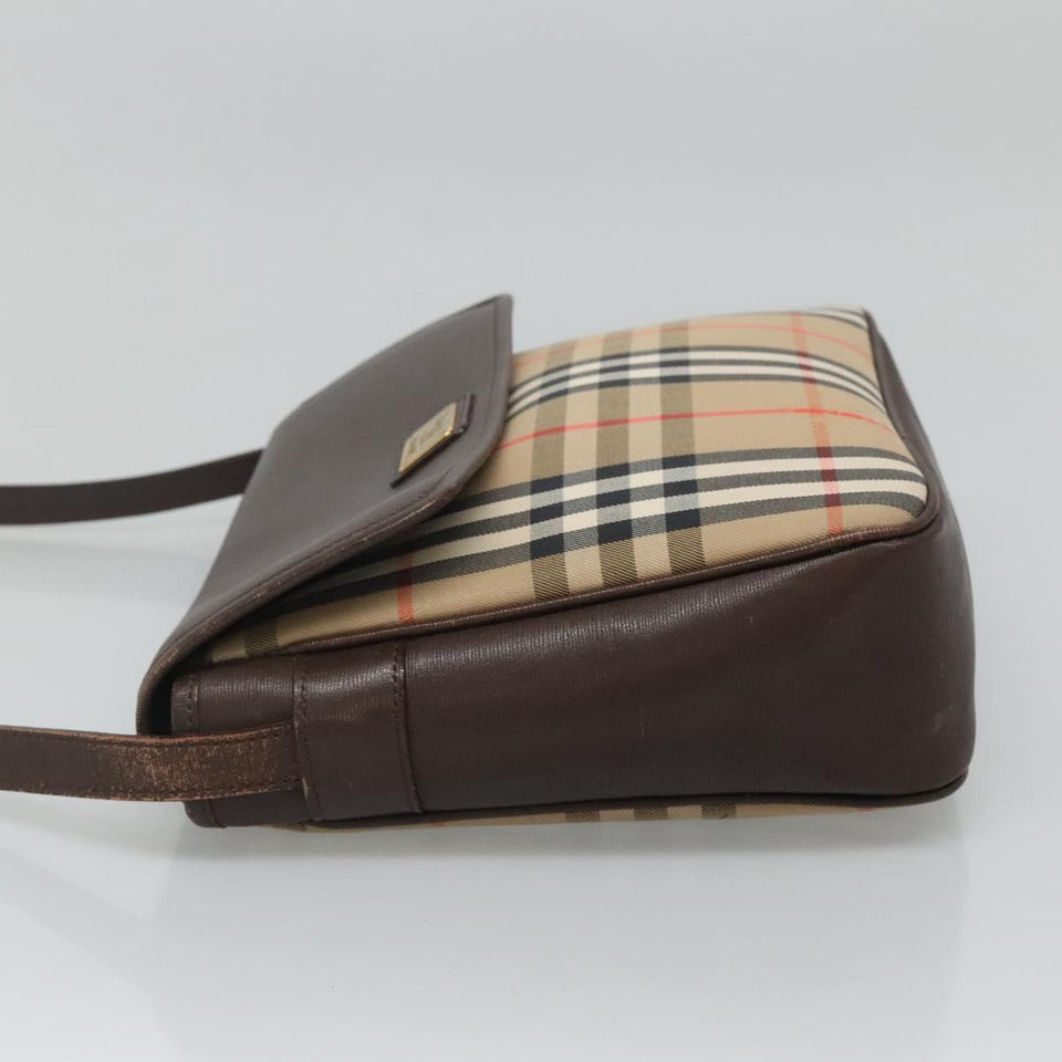 Burberry Nova Check Beige Canvas Shoulder Bag ( )